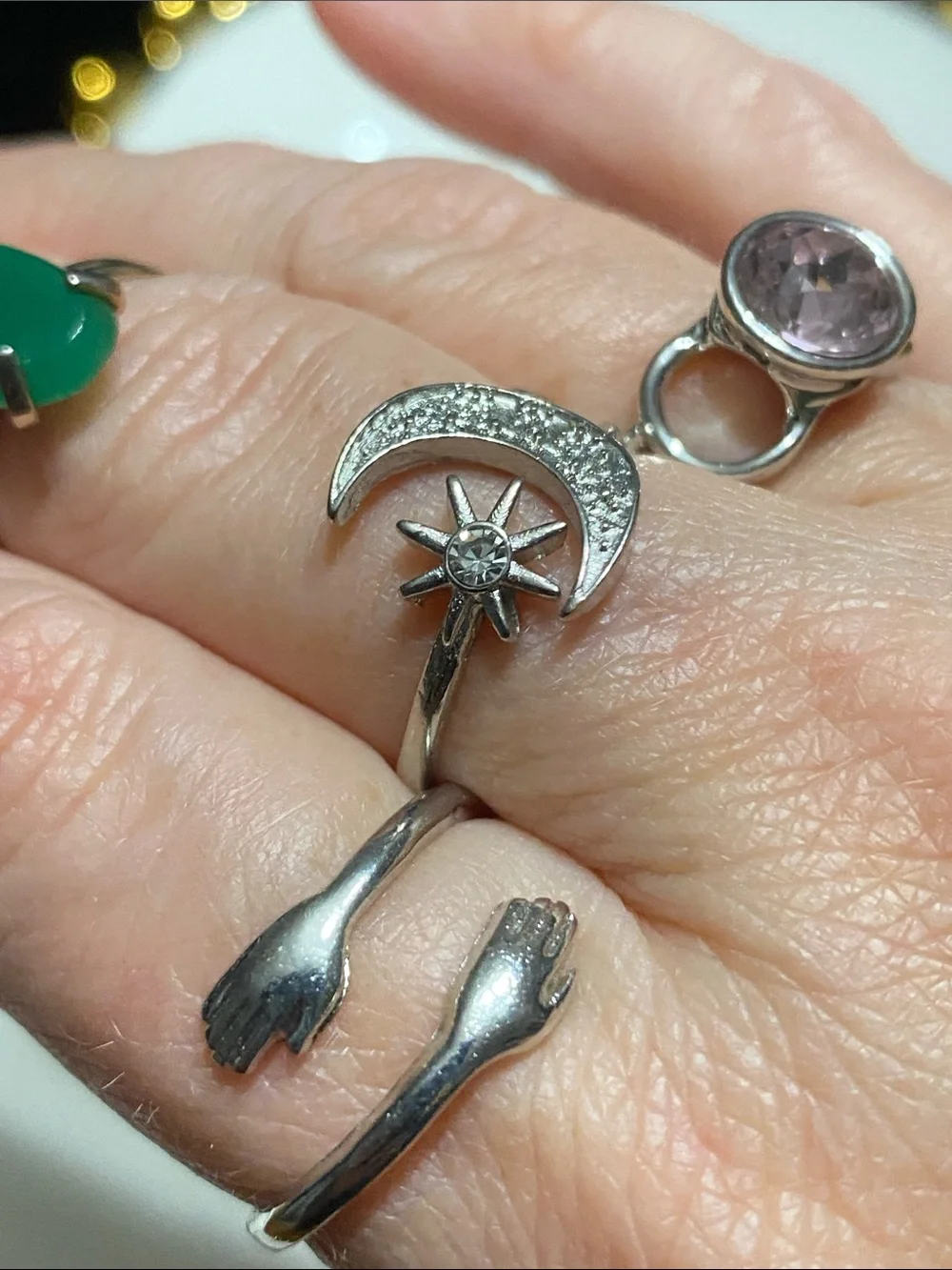 Silver-tone Ring Set